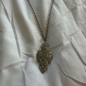 Kendra Scott Silver Filigree Necklace